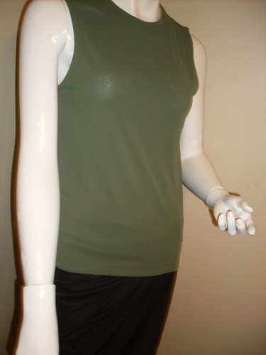 TOP verde VERSACE classico sleevless taglia 44