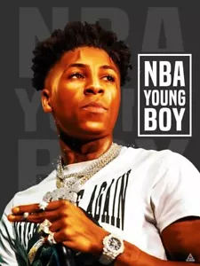 NBA YoungBoy Poster Never Broke Again Wall Art Print (18x24) - Picture 1 of 2
