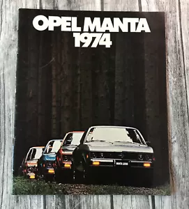 1974 Opel Manta Rallye 1900 20-page Original Car Sales Brochure Catalog - Picture 1 of 8