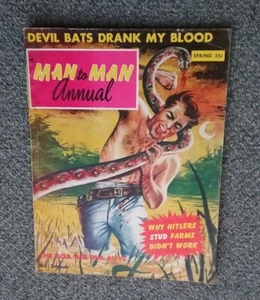 MAN to MAN Annual, 1958, Hitler Stud Farms! war sex expose FINE+ Mens adventure - Picture 1 of 2