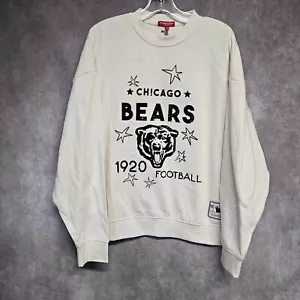 NWT Mitchell Ness Retro Chicago Bears Crewneck Sweater Sweatshirt Womens L $70 - Picture 1 of 7