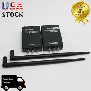 Long Distance 3W Wireless Video Transmitter Receiver Monitor TX RX #USA Ship - Picture 1 of 8