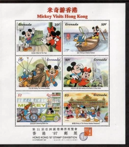 Grenada 1997 - Disney - Mickey Visits Hong Kong - Sheet of 6 Stamps - MNH - Picture 1 of 1