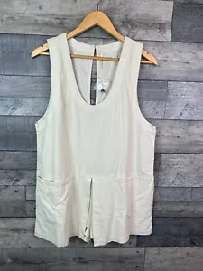 Free People Vista Skort Mameluco Mono Pequeño Marfil Neutro Verano Boho Informal - Imagen 1 de 10