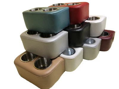 Upholstered Lg Drink Cup Holder fits f-150 of C-10 truck multiple color choices - Image 1 of 4