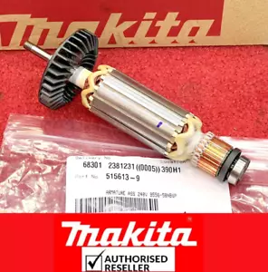 Original Makita Ankerbaugruppe 515613-9 Winkelschleifer 9556/9557/9558NB/P 240V - Bild 1 von 11