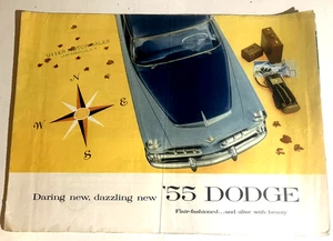 1955 DODGE CAR BROCHURE  DURING NEW. DAZAZALING NEW DODGE: FLARE-FASHIONED ALIVE - Picture 1 of 5