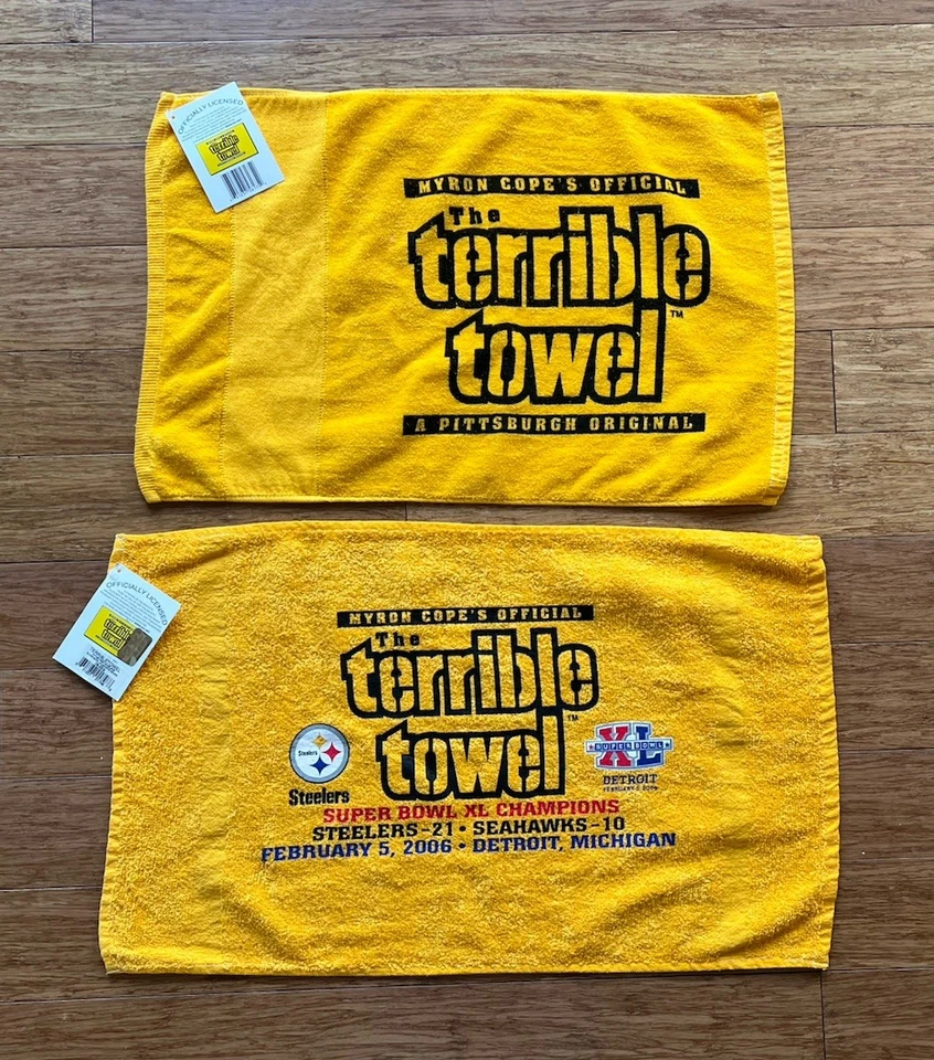 2006 Pittsburgh Steelers Super Bowl XL Official Terrible Towel With Tag