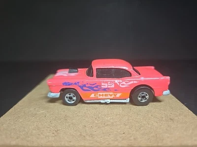 Hot Wheels Pink '55 Chevy Made In Malaysia 1978 - Image 1 of 4