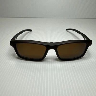 Monturas de gafas marrón oscuro con clip para gafas de sol 55 18-140 nuevas monturas solamente Foto 1 de 4