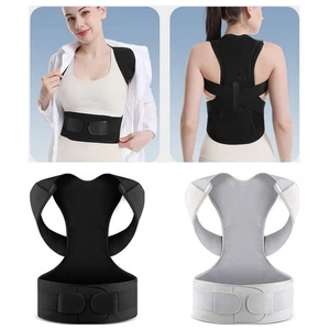 Women Men Posture Corrector Support Belt Back Shoulder Waist Adjustable Brace - Picture 1 of 10