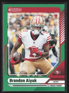 2024 Donruss #13 Brandon Aiyuk Press Proof Green - Picture 1 of 2