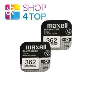 2 Maxell 362 361 SR721SW Baterías De Plata 1.55V Batería Para Reloj NUEVO - Imagen 1 de 1