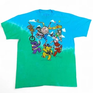 Liquid Blue Grateful Dead Bear Band Tie Dye Tee Shirt  Size XL - Picture 1 of 6