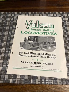 Vulcan Speicher Batterie Loks, Kohle, Metallbergwerke, Industrie ORIGINAL Form A-440 - Bild 1 von 3