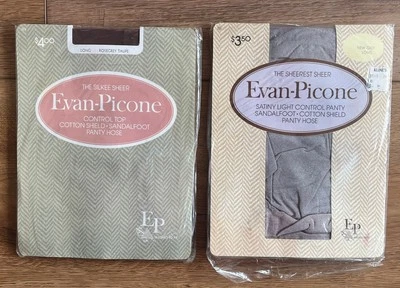 Pantimedias Evan-Picone Sandalia Pie Talla Larga Rosa Gris Taupe Largo De Colección Foto 1 de 4