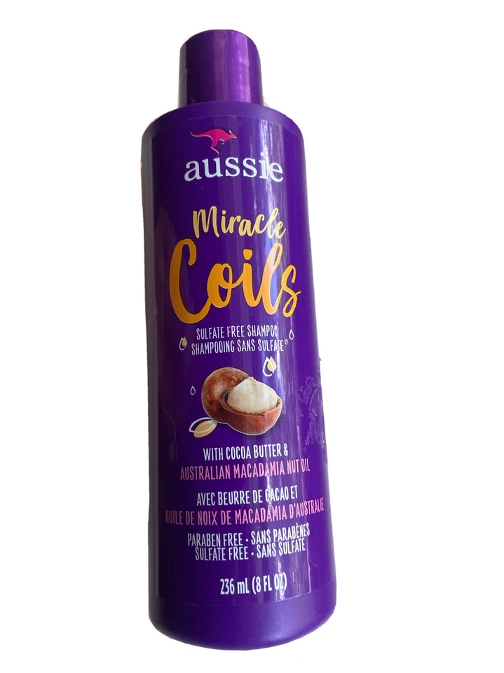 Aussie Miracle Coils Shampoo with Cocoa Butter & Nut Oil Sulfate Free 8 oz - Image 1 of 1
