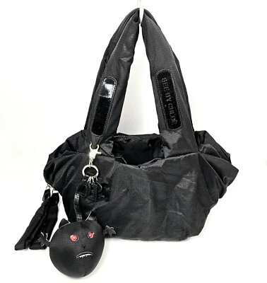 Autêntica bolsa tote feminina See By Chloe preta acolchoada de náilon - Imagem 1 de 4