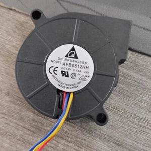 1pc Delta DC Brushless AFB0512HH 50mmx15mm 5015 12V 0.14A Ball Blower Fan 4pin - Afbeelding 1 van 2