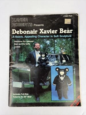 Xavier roberts debonair Bear Instruction Pamphlet Patterns Inside - Image 1 of 4