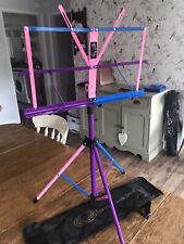 Lawrence adjustable Pink, Blue and Purple Music stand. In very good condition.