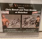 RARE CHRIS BENOIT SIGNED AUTOGRAPH WWE WWF WCW 8X10 Rare PHOTO TRISH STRATUS