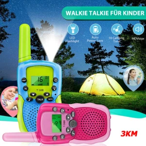 Walkie Talkie Set für 3-12 Jahren Kinder 8 Kanal Funkgerät 3km Batteriebetrieben - Zdjęcie 1 z 22