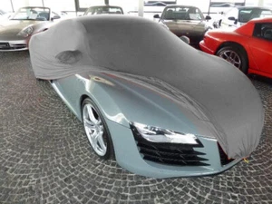 Vollgarage Car-Cover Schutzdecke Indoor Grau mit Spiegeltaschen für Audi R8 - Picture 1 of 3