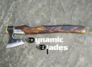 Custom Handmade Wooden Handle Bearded Viking Axe, Beautiful Axe, Christmas Gift - Picture 1 of 3