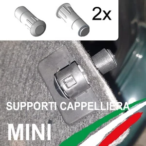 MINI R56 R56N COPPIA Perno ASSE ripiano finestrino posteriore CAPPELLIERA 2PZ - Foto 1 di 3