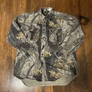 Vtg Walls Camo Button Up Shirt Long Sleeve Mens Size XL Hunting Realtree - Picture 1 of 4