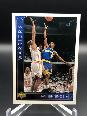 1993-94 Upper Deck Golden State Warriors Basketball Card #82 Keith Jennings - Image 1 of 2