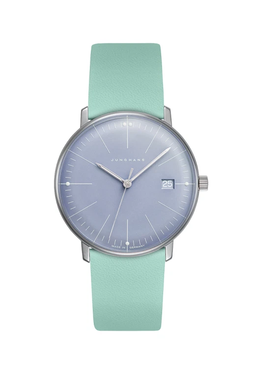 Junghans Max Bill Damen 32.7mm Light Blue Teal Ladies Quartz Watch 47/4554.02