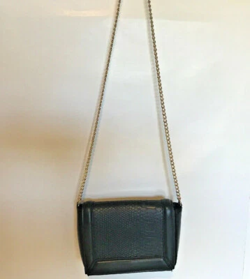 H & M Cross Body Purse Bag Black Gold Chain - Image 1 of 4