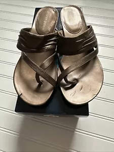 Andrew Geller Jadine Bronze Sandals - Sz 8.5M - Picture 1 of 8