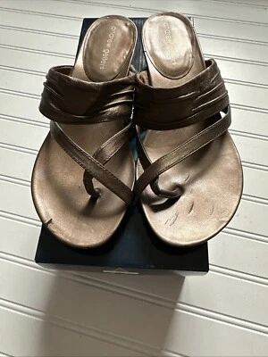 Andrew Geller Jadine Bronze Sandals - Sz 8.5M - Image 1 of 4