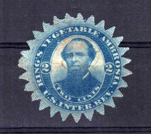 US Revenue Stamp Medicine RS201b VF/SF sound Ring's Die Cut ZAYIX 1024MAR013 - Picture 1 of 1