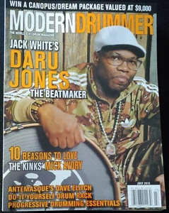 DARU JONES Modern Drummer Magazine July 2015 + The KINKS Mick Avory - Imagen 1 de 1
