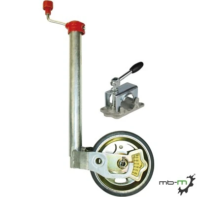 AL-KO 1221695 Stützrad Ø 48 mm, Stützlast 300 kg mit Guss Klemmbügel Ø 48 mm - Bild 1 von 3