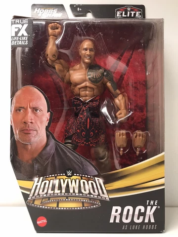 WWE Elite Hollywood The Rock as Luke Hobbs 6" NEW In Hand Cover