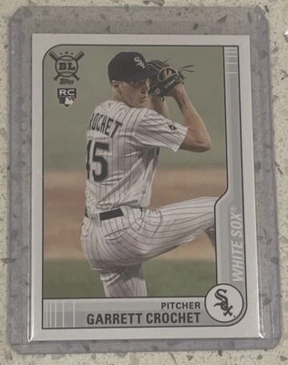 2021 Topps Big League Garrett Crochet Rookie Card RC #195 Chicago White Sox - Image 1 of 2