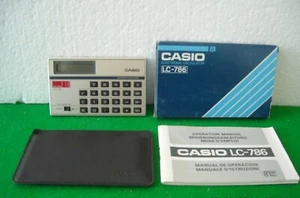SOTTILE ELEGANTE CALCOLATRICE LCD CASIO LC-786 ANNI '70 - Picture 1 of 1