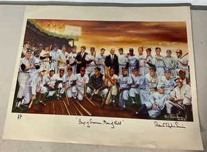 Boys of Summer Men of Fall by Robert Stephen Simon w/ COA Signed By Artist - Picture 1 of 5