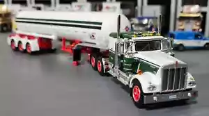 DCP 1/64 KENWORTH W900A COOTES WITH TRI AXLE LPG TANKER TRAILER 60-1483 - Picture 1 of 7
