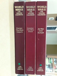 Vintage World War 2 VHS Tapes Military By Walter Cronkite European Campaign - Bild 1 von 10