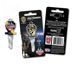 Richmond Premiers 2020  LIMITED EDITION House Key Blank-BACK TO BACK CHAMPIONS - Imagen 1 de 3