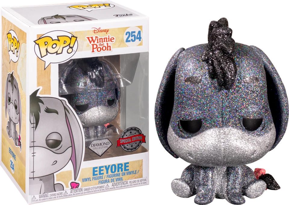 Winnie the Pooh: Eeyore Diamond Glitter EXCLUSIVE Funko Pop Vinyl Figure +PROTEC Foto 1 de 1