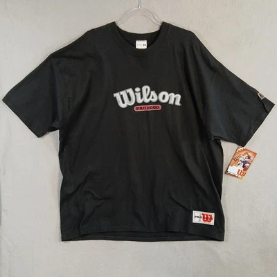 Camiseta vintage Wilson Big Pro 5000 para hombre talla 3X negra hecha en EE. UU. NUEVA CON ETIQUETAS Foto 1 de 4