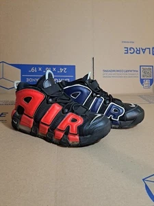 Sz 9 Nike Air More Uptempo 96 Alternates Split Black Red Blue DJ4400 001 Mens - Picture 1 of 10