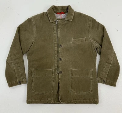 Abrigo Gap Niños Niños Pana Tareas Cremallera Marrón 8-10 Mediano Acolchado Forro Foto 1 de 4